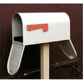 Special Lite Products Classic Curbside Mailbox with Two Doors, White SCC-1008-TD-WH